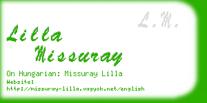 lilla missuray business card